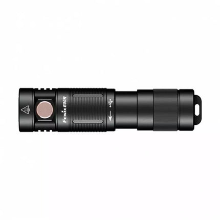 Fenix 600lm 124m LED kišeninis žibintuvėlis su USB-C, su raktų pakabuku - E09R