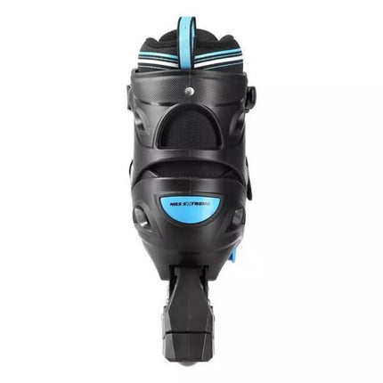 NILS EXTREME NH11912 A 2IN1 ROLLER SKATES BLACK-BLUE SIZE S (31-34) WITH REPLACEABLE HOCKEY BLADE