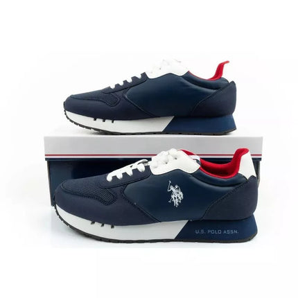US Polo Assn sports shoes sneakers men's fashionable comfortable navy blue