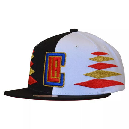 Mitchell & Ness NBA Diamond Cut Los Angeles Clippers Cap - HHSS1093-LACYYPPPBKWH