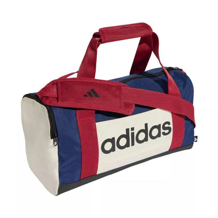 adidas Linijinė Duffel XS krepšys, tamsiai mėlynos, raudonos ir smėlio spalvos KE5544