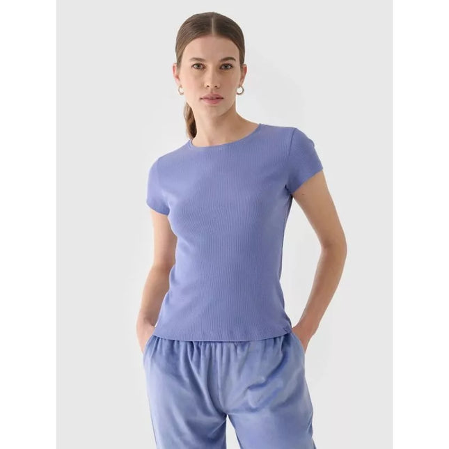 Moteriški marškinėliai slim kirpimo, vienspalviai 4F 4FRAW24TTSHF2300-32S