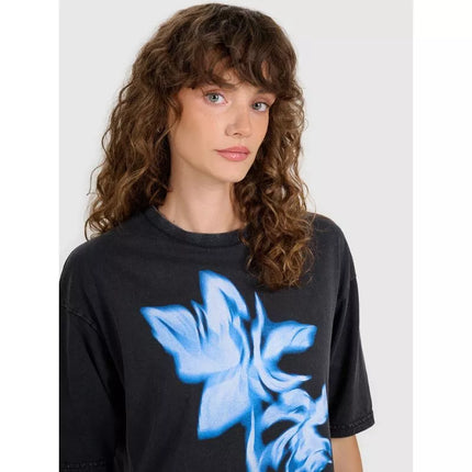 Women's oversize printed T-shirt 4F 4FRSS25TTSHF2747-20S