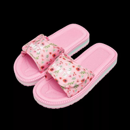Kubota Velcro Flip Flops Multicolor Floral Pink K25SS-100-001-28-1