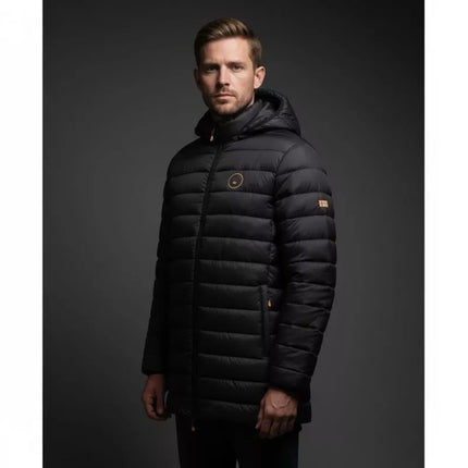 Geographical Norway men's jacket AMIGOMAP LONG HOOD DB BLACK MEN 233 BLACK (WZ5085H/GN-NOIR)