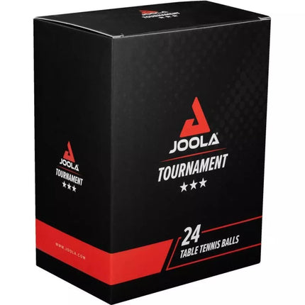 JOOLA TOURNAMENT TABLE TENNIS BALLS 3 STARS 24 PCS WHITE