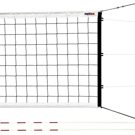 PROFESSIONAL VOLLEYBALL NET WITH ANTENNAS BLACK IV mlw NETEX
