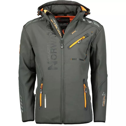 Geographical Norway Softshell striukė Royaute DB 068 M WY8027H/GN/Tamsiai pilka / Oranžinė