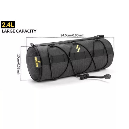 Rockbros Bike Handlebar Bag, Tube, Black