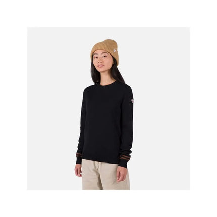 Moterims apvalaus kaklo megztinis "Corporate" Juodas Rossignol