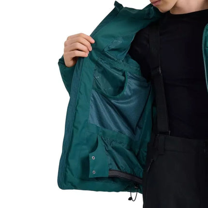 Men's ski jacket 4F M0788 dark green 4FWAW25TTJAM0788 40S