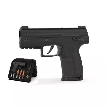 BYRNA SD JUODAS guminės ir pipirų kulkelės pistoletas k.68 CO2 8g rinkinys