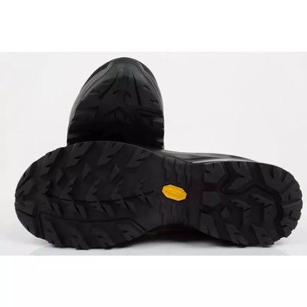 Aku Adapta vyriški trekingo sportiniai batai Gore-Tex odiniai juodi oranžiniai