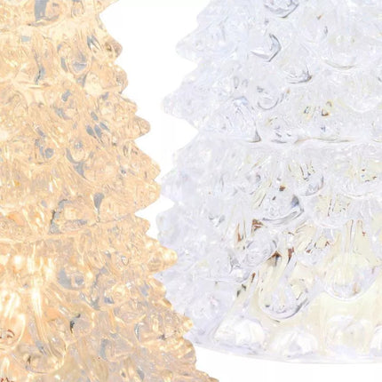 DECORATIVE CHRISTMAS TREE TRANSPARENT LED WARM WHITE 27CM