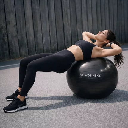 Wozinsky WGB65BB Gymnastic Exercise Ball 65 cm - Black