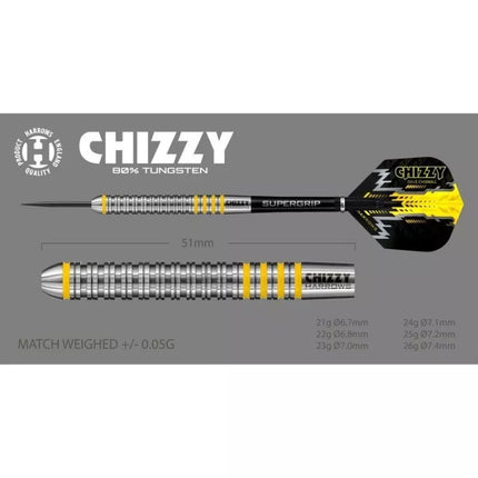 Harrows Chizzy Darts 80 % "Steeltip" HS-TNK-000013896