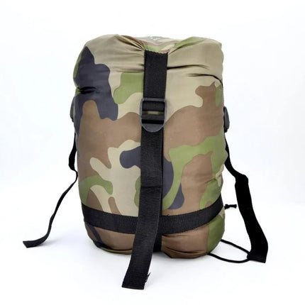 CAMO TOURIST SLEEPING BAG 210x80x50CM WITH ENERO CAMP COMPRESSION
