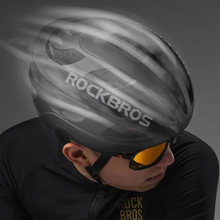 Lengvas dviračio šalmas Rockbros LK-66, 58-62 cm – juodas