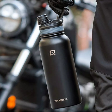 Termo dviračio gertuvė 650 ml, juoda - Rockbros 35210029002