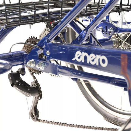 3 RATŲ DVIRATIS 24" TAMSIAI MĖLYNAS SHIMANO -7 PAVARŲ ŽEMAS RĖMAS 1060965