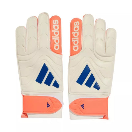adidas Copa Glove Club goalkeeper gloves white and orange JN5339