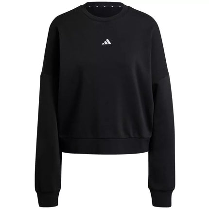 adidas Essentials Small Logo Feelcozy moteriškas džemperis, juodas JC5932