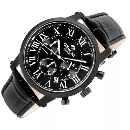 Men's Watch Giewont Chronograph Sapphire Black GW6260-A3