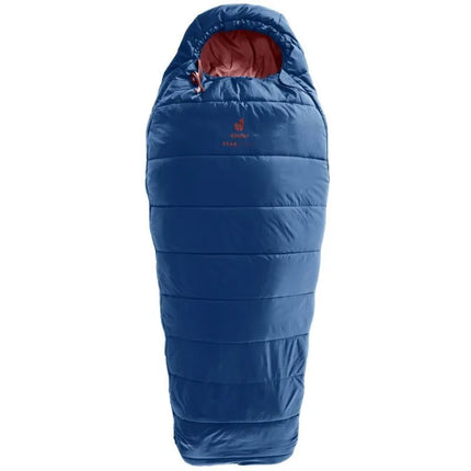 Deuter Starlight Vaikiškas Miegmaišis (130-170 cm) - Naktinis Mėlis/Raudonmedžio