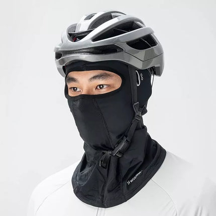 Wozinsky WKM-02B Balaklava veido kaukė, skirta motociklui ir dviračiui, su skylutėmis akiniams - Juoda