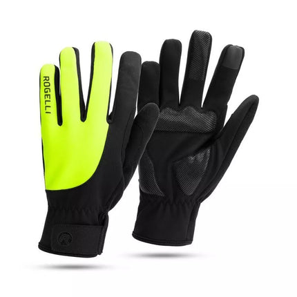 Rogelli CORE II žiemos pirštinės juodos-fluorescencinės 2XL