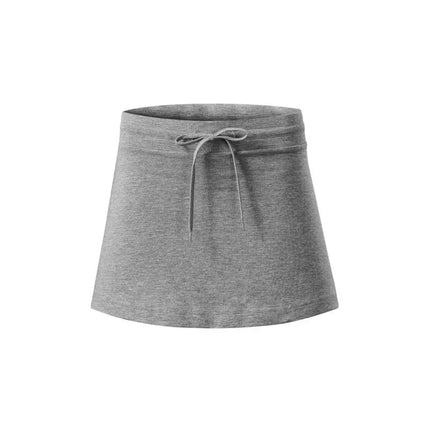 Two in one women's skirt (dark gray melange)