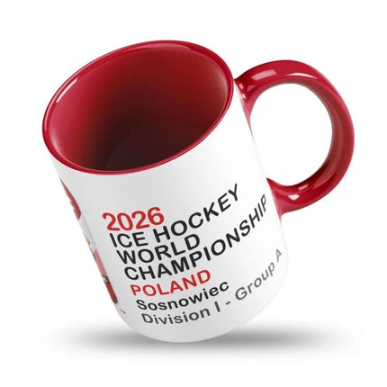 IIHF pasaulio ledo ritulio čempionato IA diviziono Sosnovecas 2026 puodelis su padėkliuku