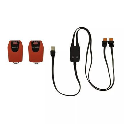 GLOVII HEATED, APP-CONTROLLED SKI INSERTS, BATTERIES INCLUDED WITH GW4U SKI BOOT HOLDER