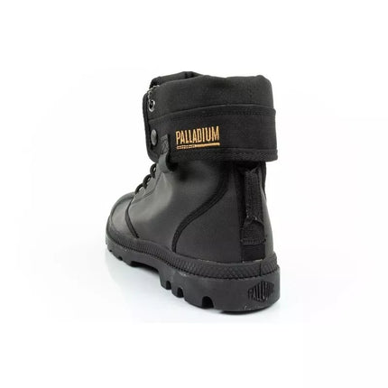 Palladium Women's Baggy Coated High Top Sneakers Fashionable Black