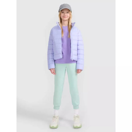 Girls' down jacket with synthetic filling 4F 4FJWSS25TDJAF515-52S
