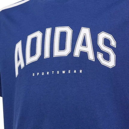 adidas Codes Kolegijos stiliaus grafiniai marškinėliai Tamsiai Mėlyni JL6138