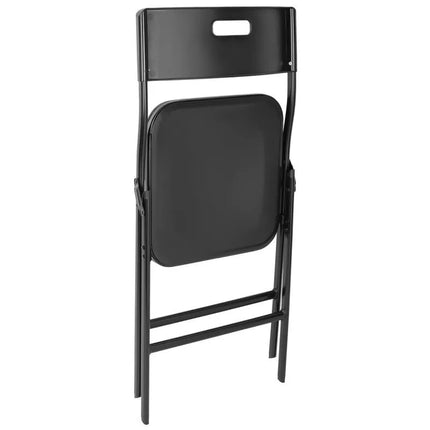 TURISTINIS STOVYKLAVIMO STALO IR 4 JUODŲ KĖDĖKLIŲ KOMPLEKTAS 86.5x86.5x71CM