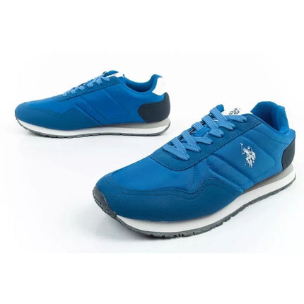 US Polo Assn sports shoes sneakers men's fashionable comfortable blue