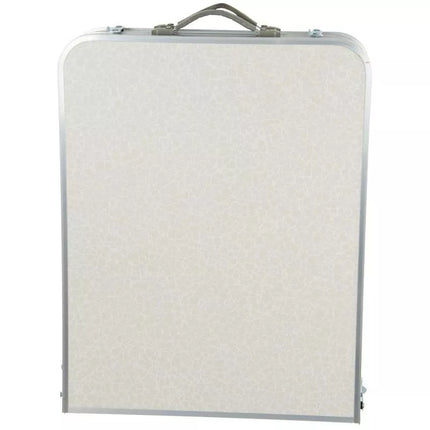 Sulankstomas kempingo stalas 120x47x70/62/54cm su spintele 33x30x36cm