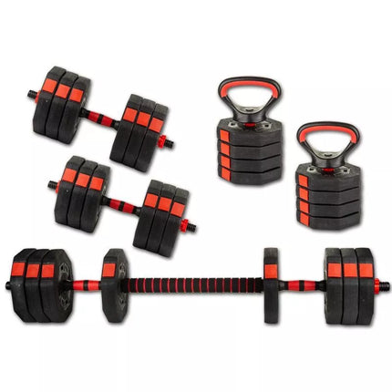 KOMPOZITINIS hantelis-svarmuo 4-viename 20kg ENERO FIT