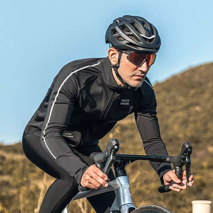 Rockbros Fall/Winter Long Sleeve Cycling Jacket M - Black