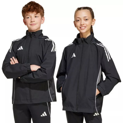 adidas Tiro 25 Varžybų visų orų striukė vaikams Juoda IW0448