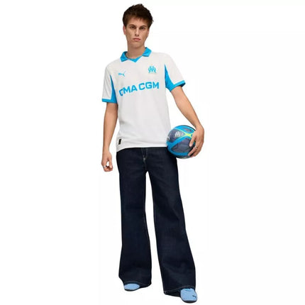 Vyrų Puma Olympique Marseille namų marškinėlių replika, balti 779801 01