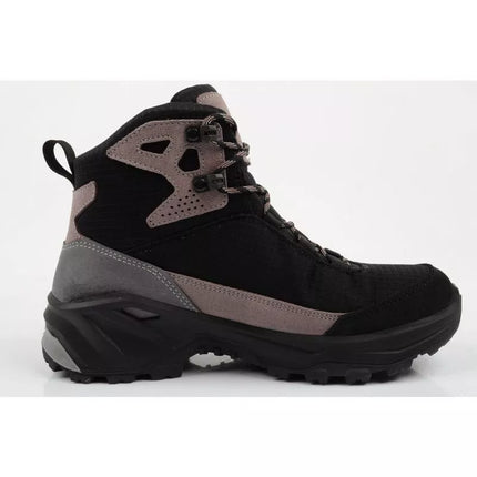 Moteriški trekingo sportiniai batai Adapta Gore-tex odiniai juodi/rožiniai Aku