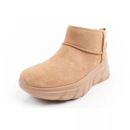 Skechers moteriški žieminiai odiniai aulinukai su pašiltinimu, rudi