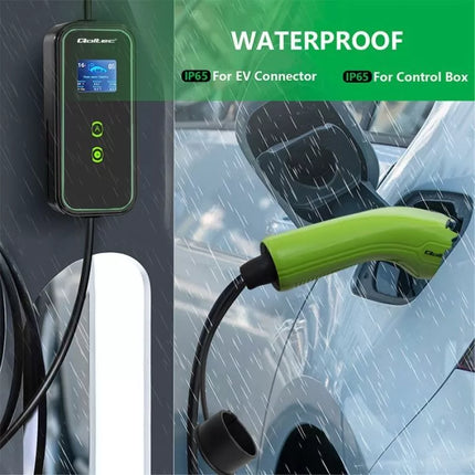 Qoltec Mobilus elektromobilio įkroviklis 2 viename, Type 2, 3,5 kW, 230 V