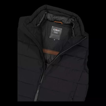 CMP men's insulated vest, winter sports vest, black (34K0757/U901)