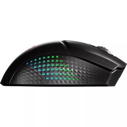 MSI CLUTCH GM51 LENGVA BELAIDĖ Žaidimų pelė Dešinė Rankai RF Belaidis + „Bluetooth“ + USB Type-C Optinė 26000 DPI