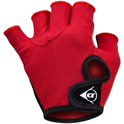 DUNLOP RS SENIOR raudonos dviračių pirštinės