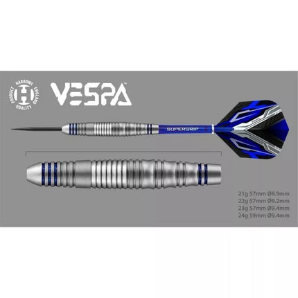 Harrows Vespa žaliamojo žalvario steeltip darts HS-TNK-000013889